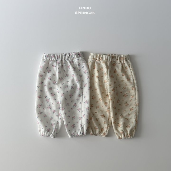 Lindo - Korean Baby Fashion - #babyboutiqueclothing - Waffle Flower Jogger Pants - 4
