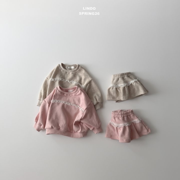 Lindo - Korean Baby Fashion - #babyclothing - Frill Lace Set (Sweatshirt + Skirt) - 3