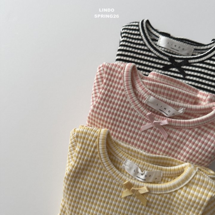 Lindo - Korean Baby Fashion - #babyfashion - Mini Ribbon Tee - 2