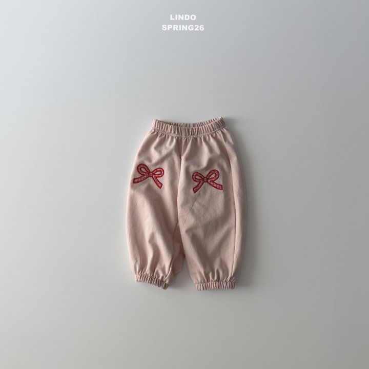 Lindo - Korean Baby Fashion - #babyfashion - Check Ribbon Jogger Pants - 9