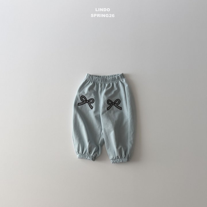 Lindo - Korean Baby Fashion - #babygirlfashion - Check Ribbon Jogger Pants - 11