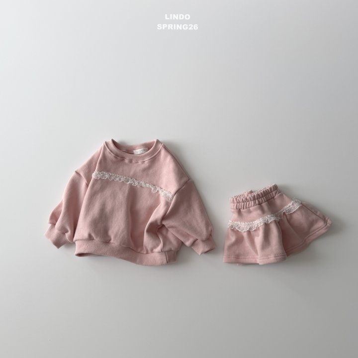 Lindo - Korean Baby Fashion - #babygirlfashion - Frill Lace Set (Sweatshirt + Skirt) - 6