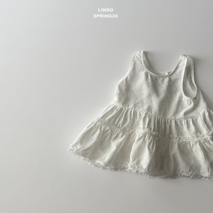 Lindo - Korean Baby Fashion - #babygirlfashion - White Cancan One-piece - 5