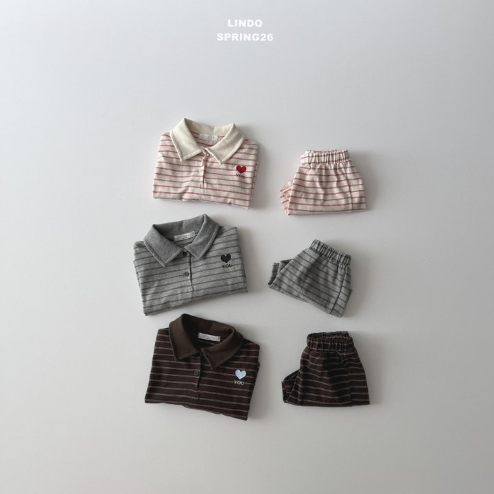 Lindo - Korean Baby Fashion - #babylifestyle - Sand Collar Set - 9