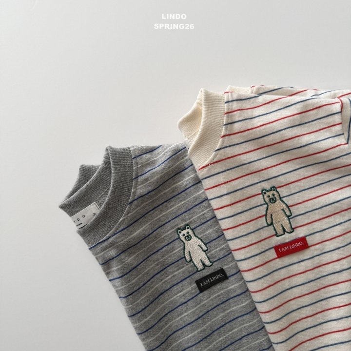 Lindo - Korean Baby Fashion - #babylifestyle - Bear Label Tee - 7
