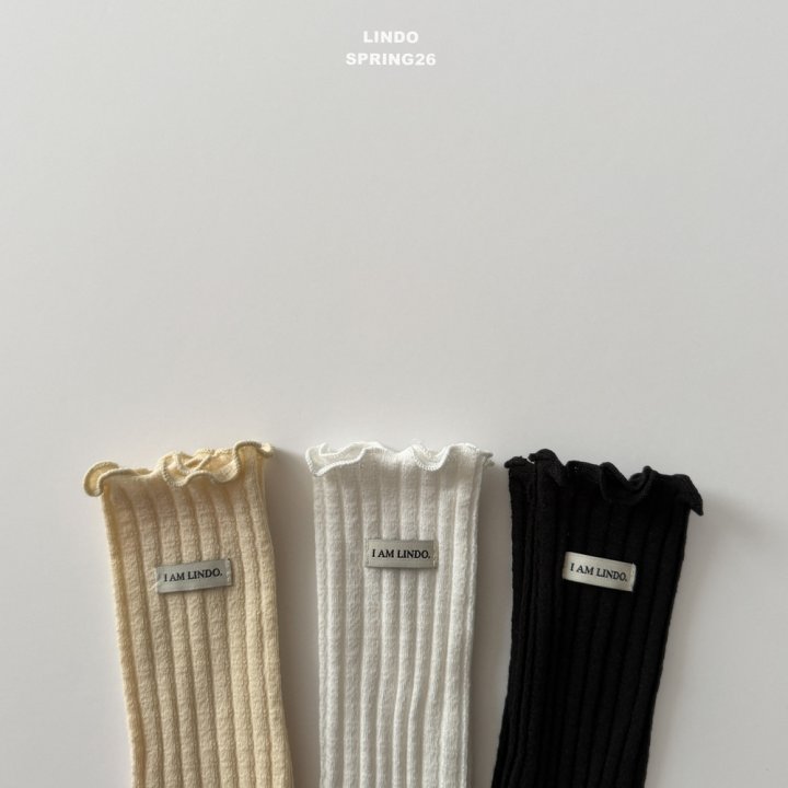 Lindo - Korean Baby Fashion - #babylifestyle - Rib Label Socks - 2