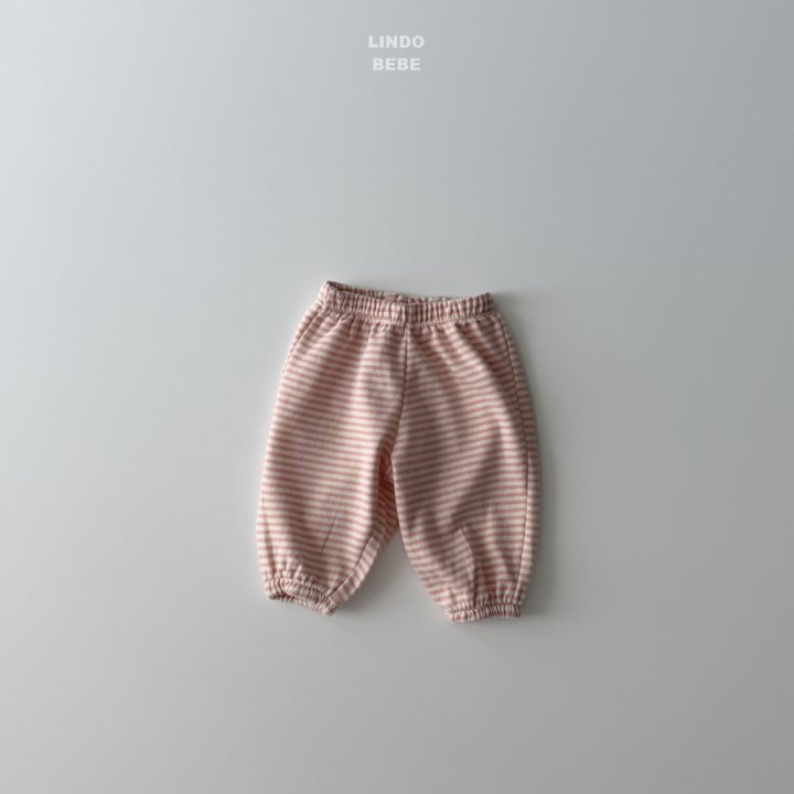 Lindo - Korean Baby Fashion - #babylifestyle - Bebe Stripe Jogger Pants - 3