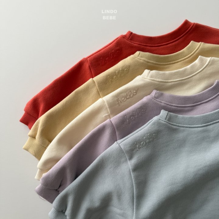 Lindo - Korean Baby Fashion - #babylifestyle - Bebe Hello Embroidery Sweatshirt - 2