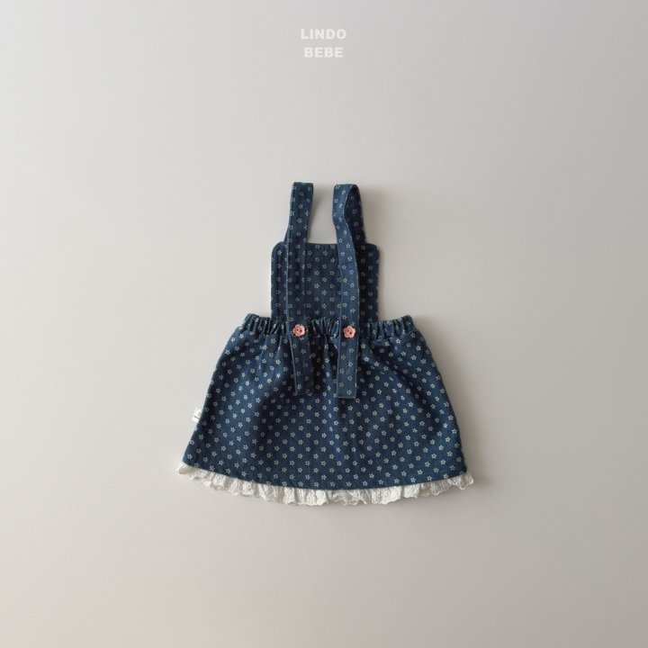 Lindo - Korean Baby Fashion - #babylifestyle - Bebe Spring Spring Denim One-piece - 6