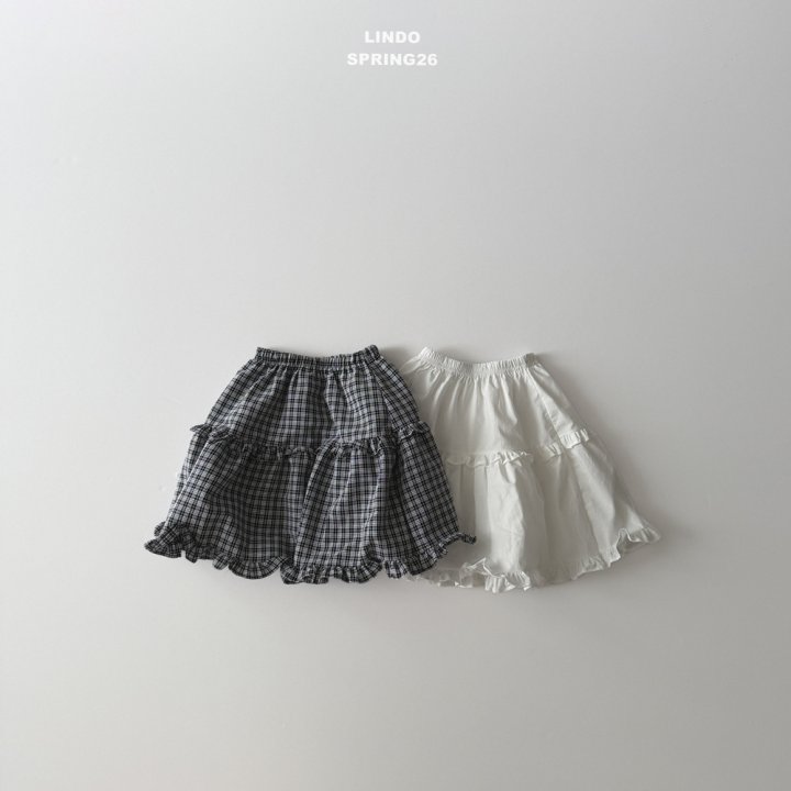 Lindo - Korean Baby Fashion - #babyoninstagram - Anes Long Skirt (Check) - 2