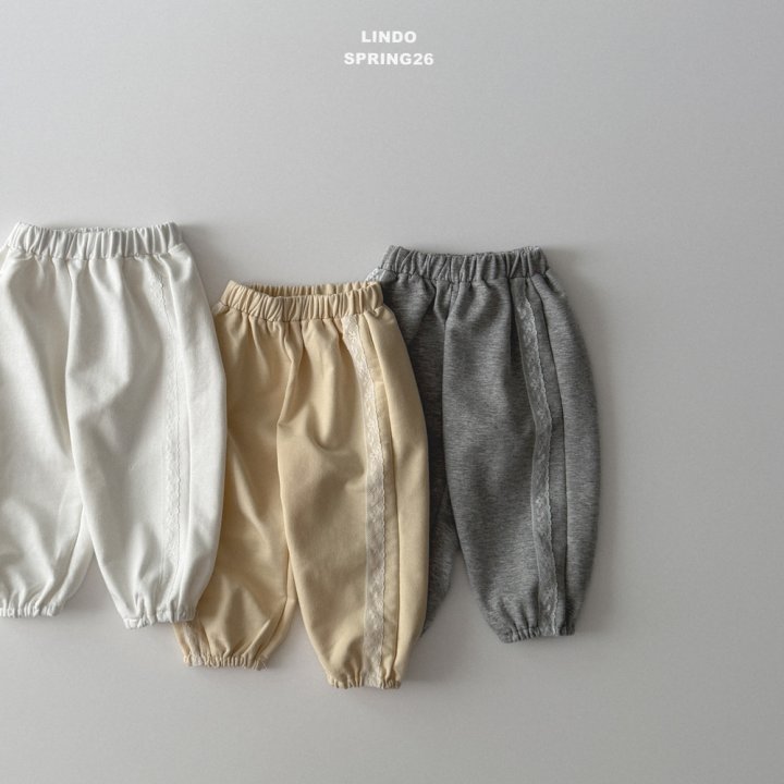 Lindo - Korean Baby Fashion - #babyoninstagram - Lace Jogger Pants - 7