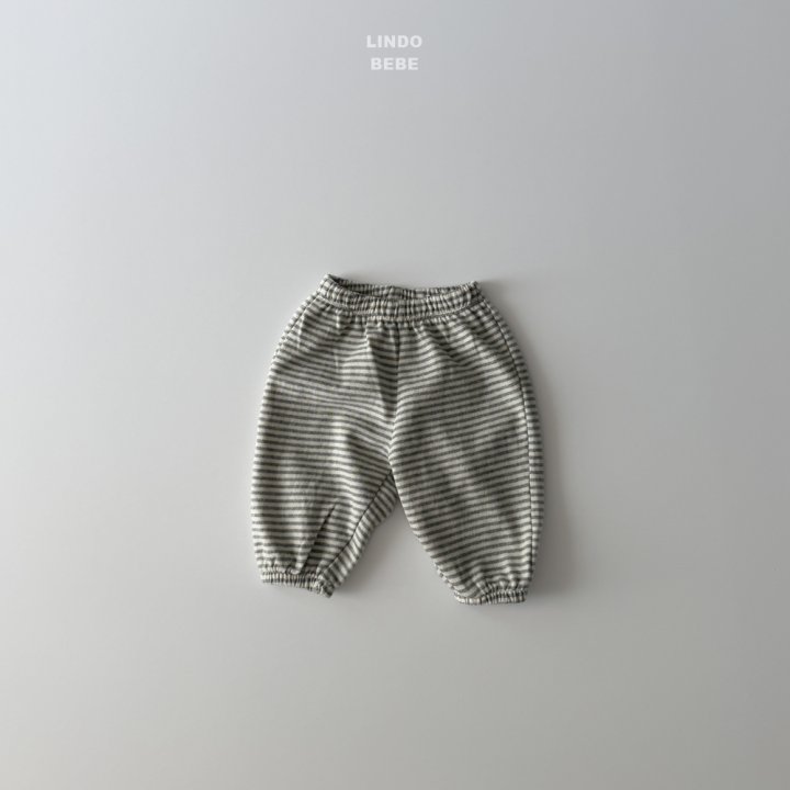 Lindo - Korean Baby Fashion - #babylifestyle - Bebe Stripe Jogger Pants - 4