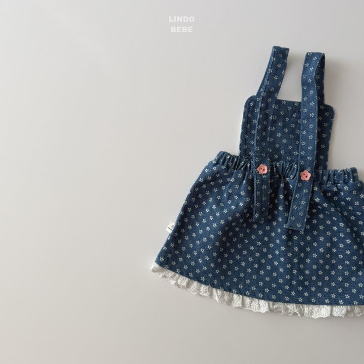 Lindo - Korean Baby Fashion - #babyoninstagram - Bebe Spring Spring Denim One-piece - 7