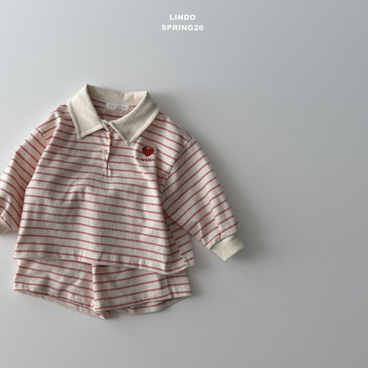 Lindo - Korean Baby Fashion - #babyootd - Sand Collar Set - 11