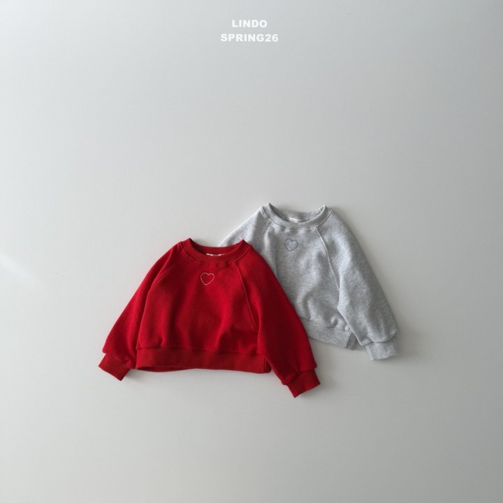 Lindo - Korean Baby Fashion - #babyootd - Stitch Heart Sweatshirt - 2