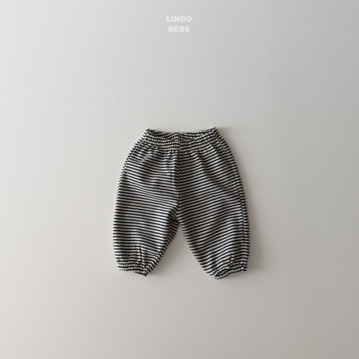 Lindo - Korean Baby Fashion - #babyootd - Bebe Stripe Jogger Pants - 5