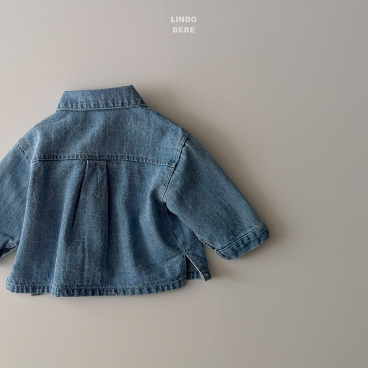 Lindo - Korean Baby Fashion - #babyoninstagram - Bebe Denim Shirt - 4