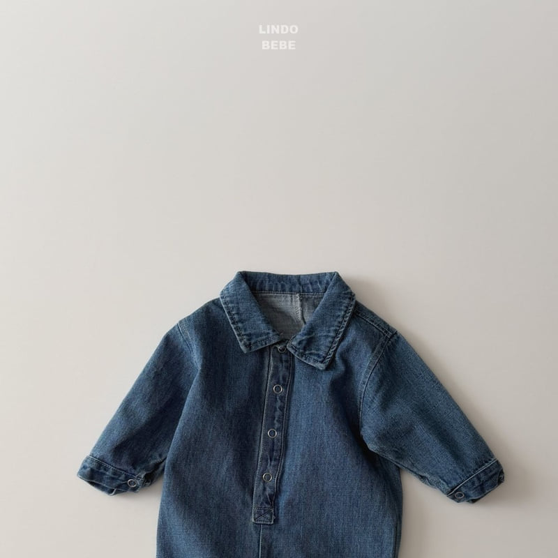 Lindo - Korean Baby Fashion - #babyootd - Bebe Denim Suit - 3