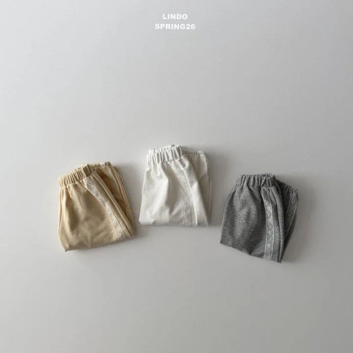 Lindo - Korean Baby Fashion - #babyoutfit - Lace Jogger Pants - 9