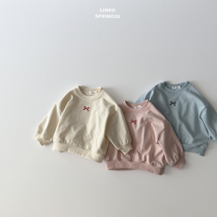 Lindo - Korean Baby Fashion - #babyoutfit - Petite Ribbon Sweatshirt - 2