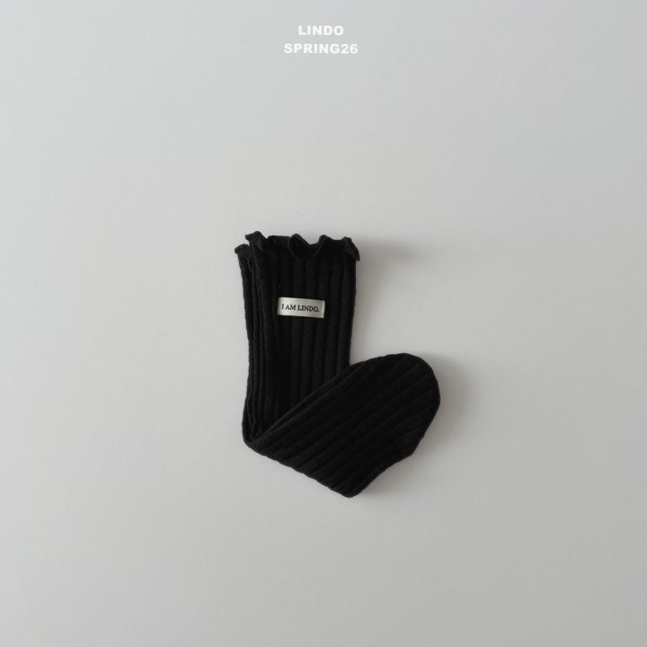 Lindo - Korean Baby Fashion - #babyoutfit - Rib Label Socks - 5