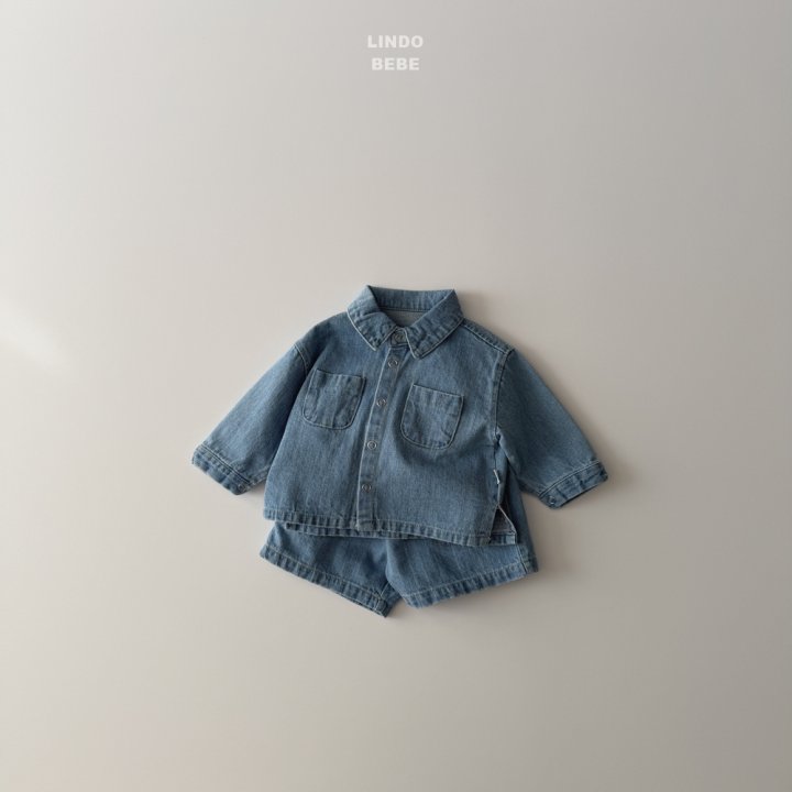 Lindo - Korean Baby Fashion - #babyoutfit - Bebe Denim Shorts - 7