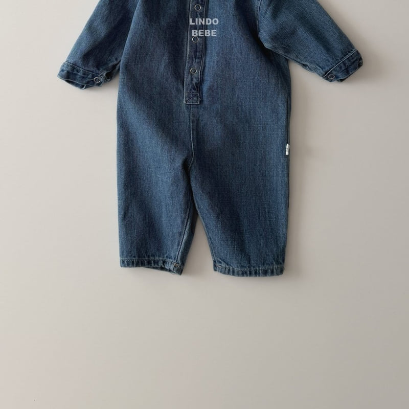 Lindo - Korean Baby Fashion - #babyootd - Bebe Denim Suit - 4