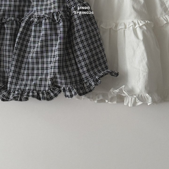 Lindo - Korean Baby Fashion - #babywear - Anes Long Skirt (Check) - 6