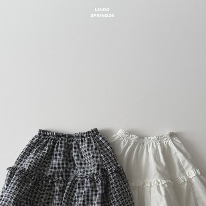 Lindo - Korean Baby Fashion - #onlinebabyboutique - Anes Long Skirt (Check) - 7