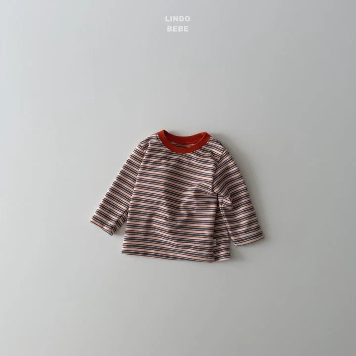 Lindo - Korean Baby Fashion - #onlinebabyboutique - Bebe Stripe Tee - 3