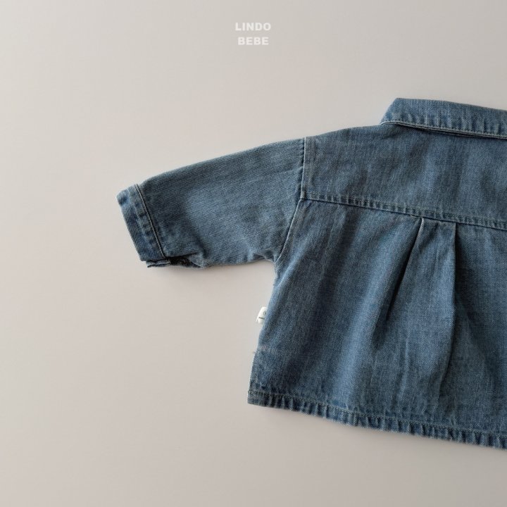 Lindo - Korean Baby Fashion - #onlinebabyboutique - Bebe Denim Shirt - 8