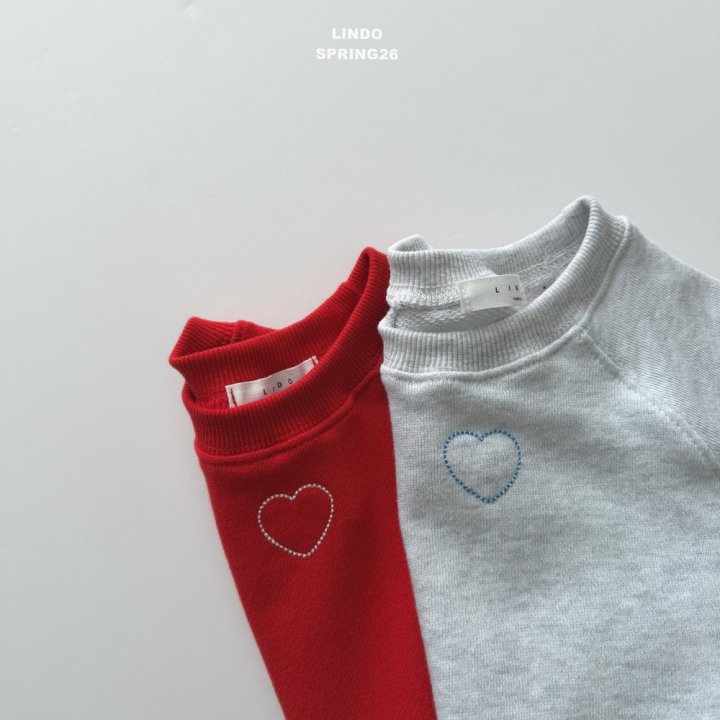 Lindo - Korean Baby Fashion - #onlinebabyshop - Stitch Heart Sweatshirt - 7