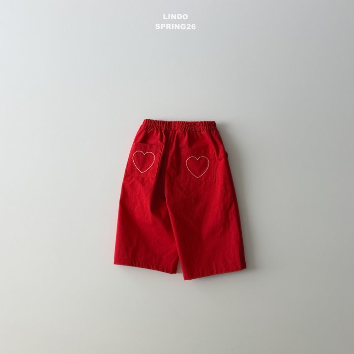 Lindo - Korean Baby Fashion - #onlinebabyshop - Heart Point Pants - 6