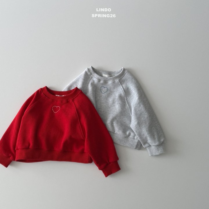 Lindo - Korean Baby Fashion - #smilingbaby - Stitch Heart Sweatshirt - 8