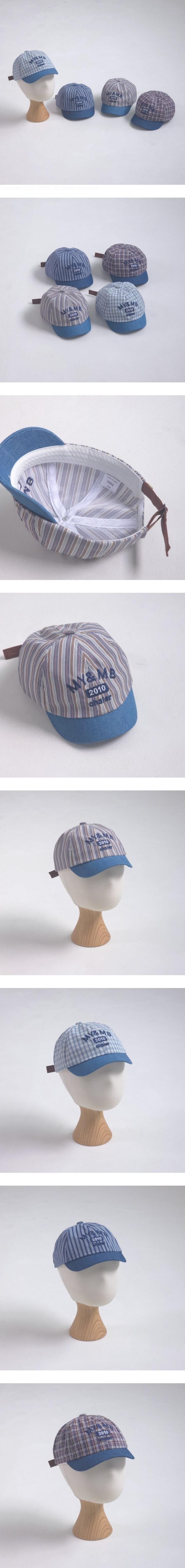 Little Hat - Korean Baby Fashion - #babyfever - Marine Short Brim Denim Cap