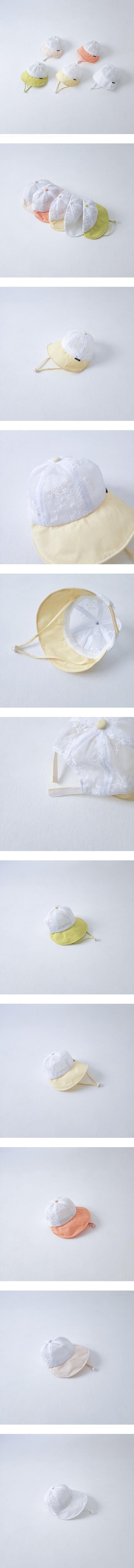 Little Hat - Korean Baby Fashion - #babylifestyle - Flower Mesh Wide Cap