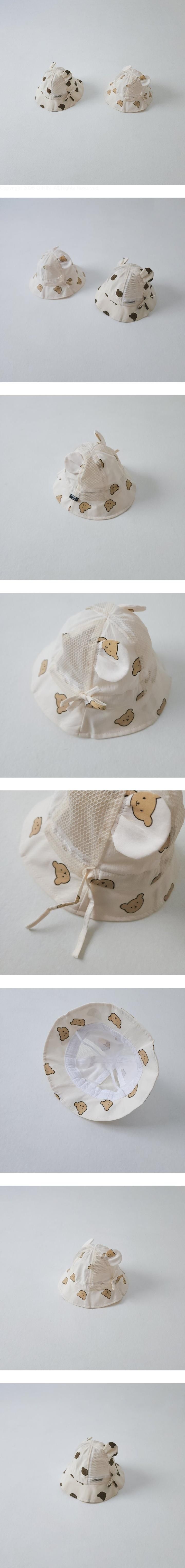 Little Hat - Korean Baby Fashion - #babywear - Mesh Bear Bucket Hat