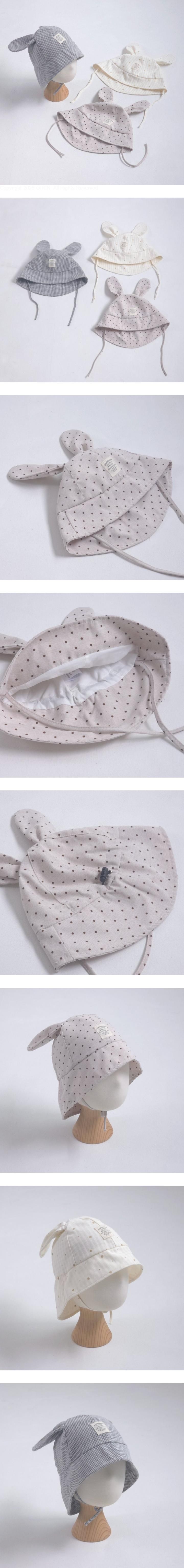 Little Hat - Korean Children Fashion - #childofig - Dot Rabbit Summer Bucket Hat