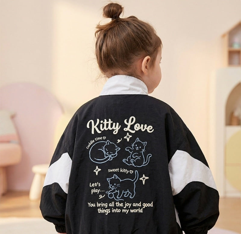 Little Rabbit - Korean Children Fashion - #fashionkids - Puppy Kitty Windbreaker - 3