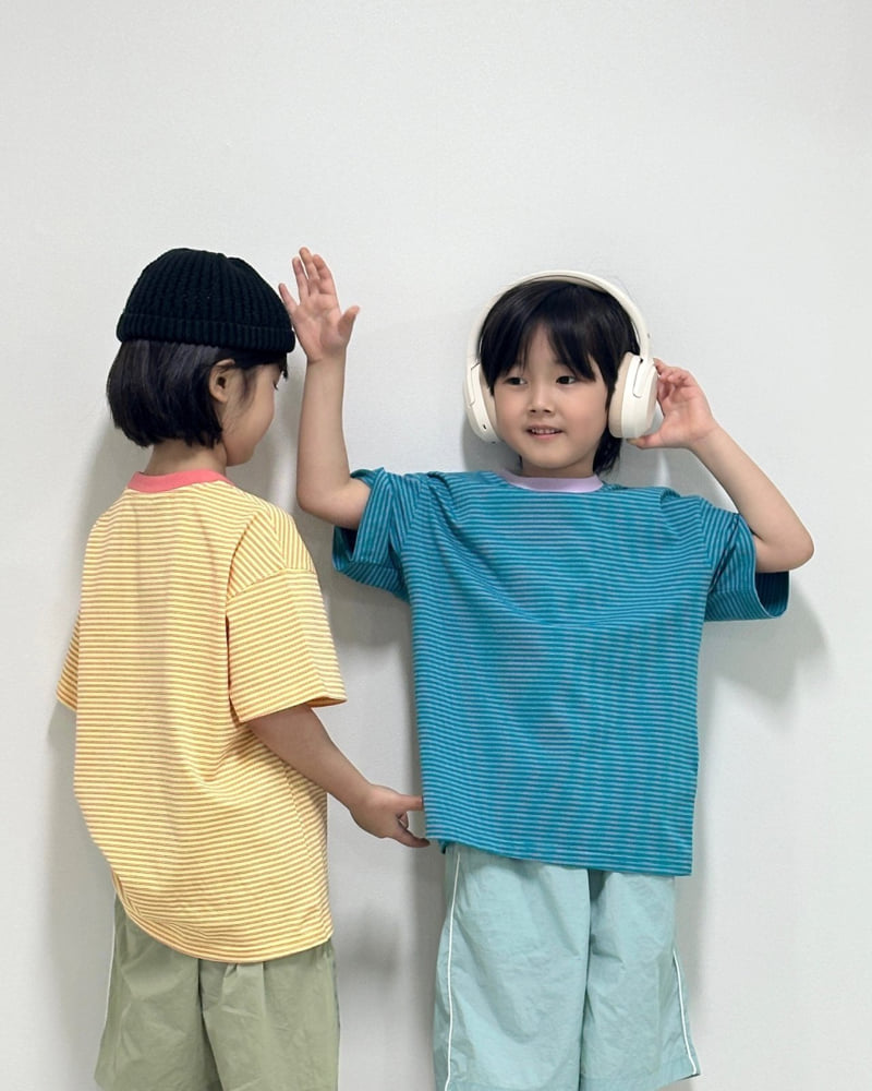 Little Rabbit - Korean Children Fashion - #kidsshorts - Five Short Sleeve Tee - 11