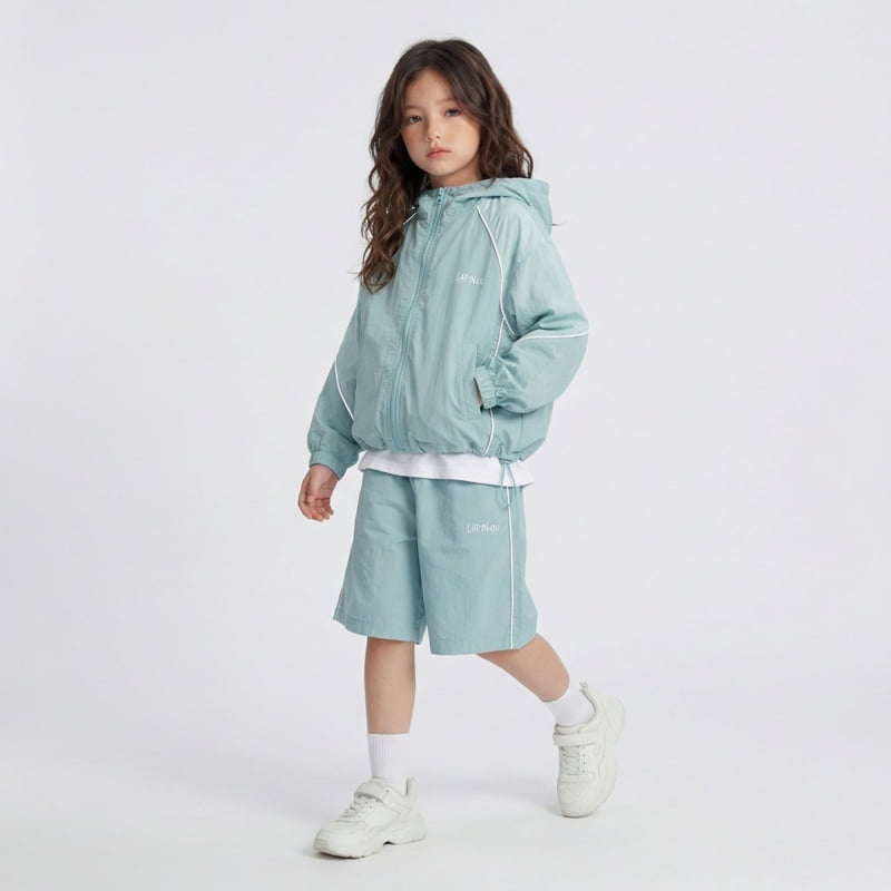 Little Rabbit - Korean Children Fashion - #kidsshorts - Light Windbreaker Set - 10