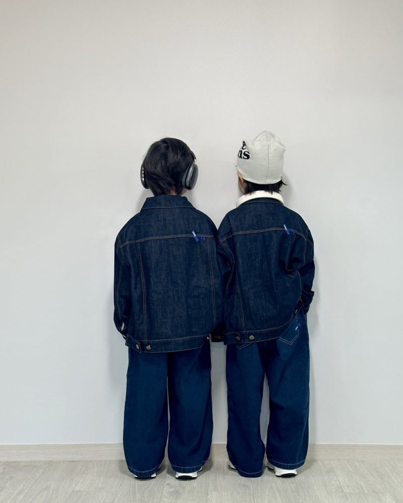Little Rabbit - Korean Children Fashion - #kidsstore - Indigo Jeans - 2