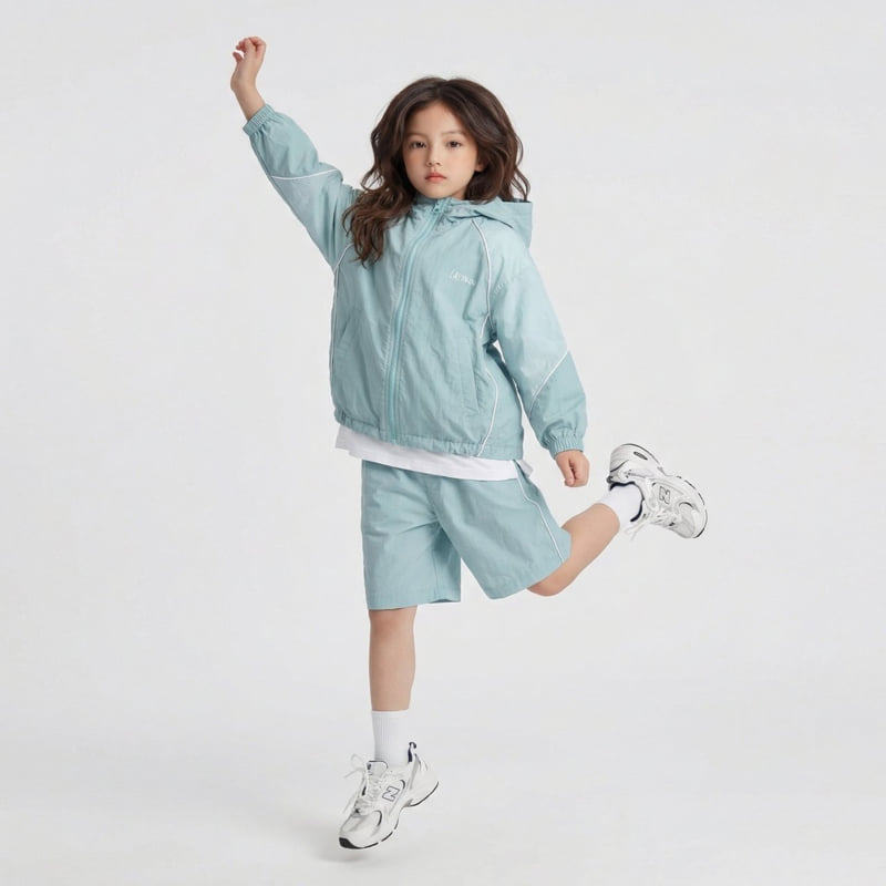 Little Rabbit - Korean Children Fashion - #kidzfashiontrend - Light Windbreaker Set - 11