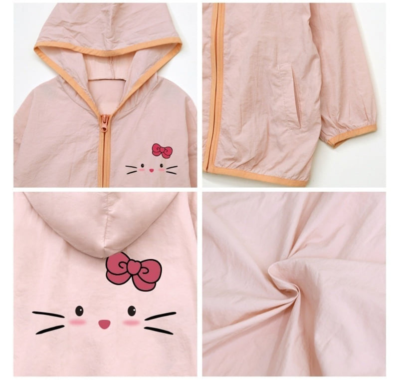 Little Rabbit - Korean Children Fashion - #littlefashionista - Meow Hooded Windbreaker - 7