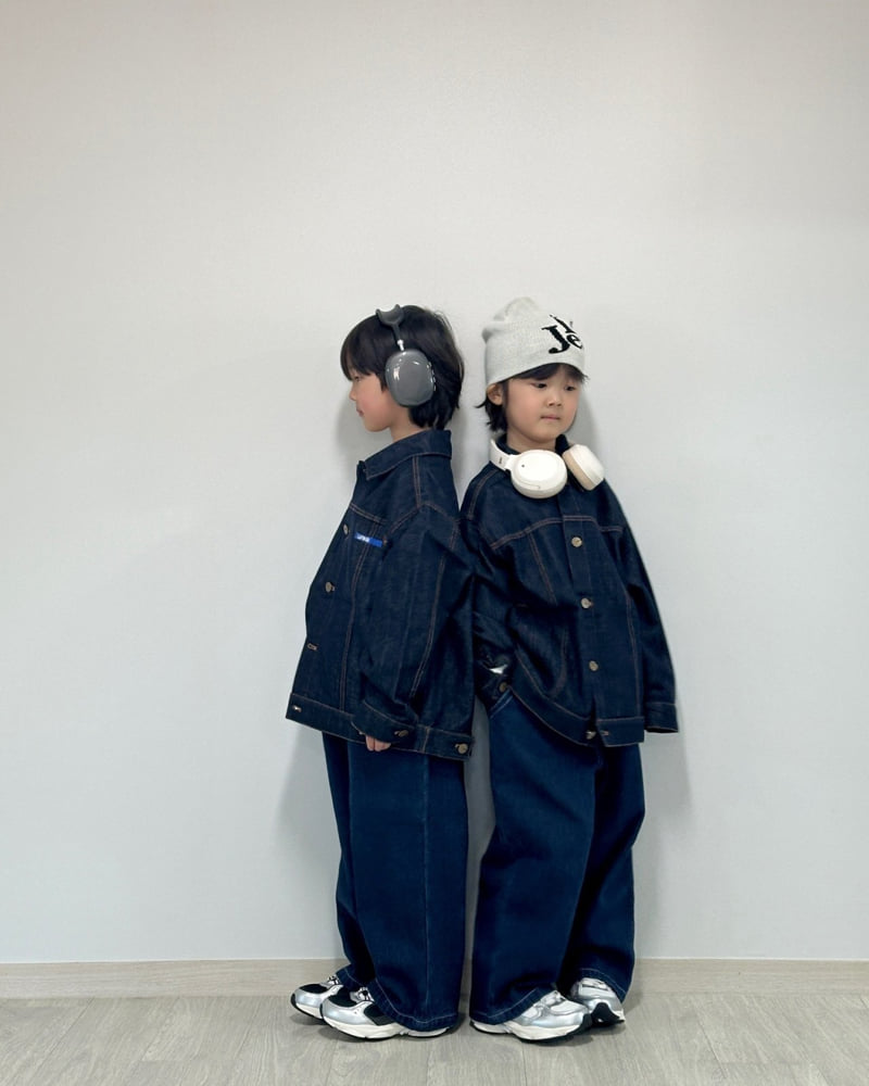 Little Rabbit - Korean Children Fashion - #littlefashionista - Indigo Jeans - 5