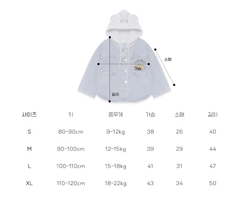 Little Rabbit - Korean Children Fashion - #magicofchildhood - Airplane Bear Denim Jacket - 10