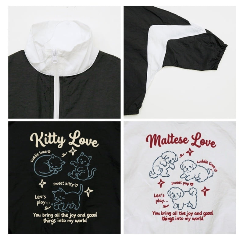 Little Rabbit - Korean Children Fashion - #minifashionista - Puppy Kitty Windbreaker - 10