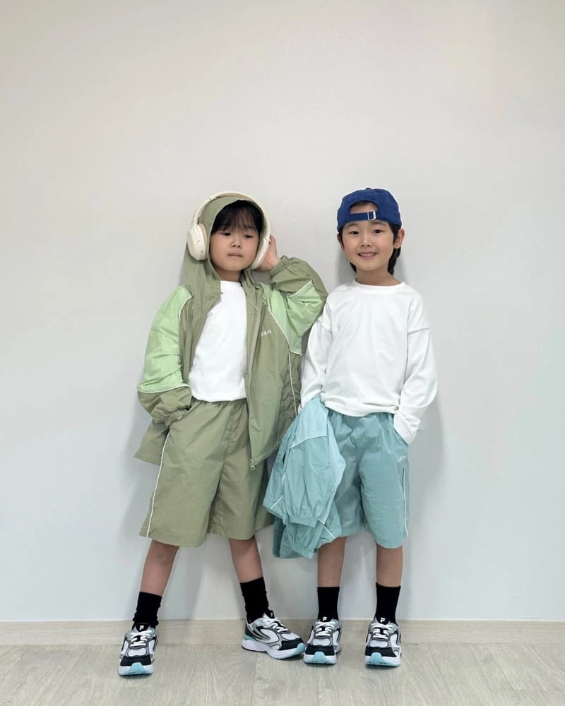 Little Rabbit - Korean Children Fashion - #toddlerclothing - Light Windbreaker Set - 4