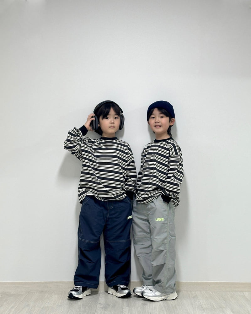 Little Rabbit - Korean Children Fashion - #toddlerclothing - Striped Long Sleeve Tee - 6