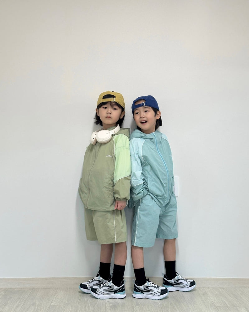 Little Rabbit - Korean Children Fashion - #toddlerclothing - Light Windbreaker Set - 2